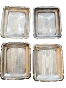 VINTAGE SET OF 4 STERLING SMALL DISHES/ASHTRAY MARKED 19331