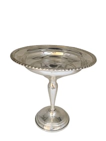 VINTAGE STERLING LIGHTLY WEIGHTED HEAVY STERLING CANDY DISH