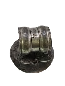 ANTIQUE VICTORIAN SILVERPLATE DOUBLE BUTTERFLY NAPKIN RING