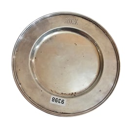 VINTAGE TIFFANY & CO 925-1000M #18248 6741 INITIALED SMALL PLATE