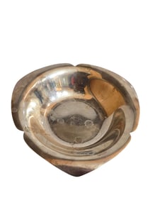 VINTAGE STERLING TIFFANY & CO MAKERS 23434 "M" LOTUS SHAPED LOW BOWL