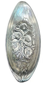 WALLACE STERLING SILVER FLORAL DISH