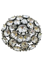 WOWSA! HUGE EISENBERG ORIGINAL INSANELY SPARKLY RHINESTONE BROOCH