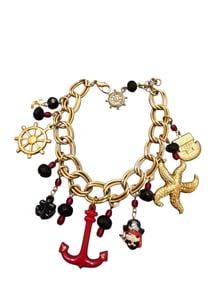 VINTAGE NAUTICAL/PIRATE CHARM BRACELET