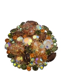 VINTAGE VERIFIED JULIANA EASTER EGG RHINESTONE BROOCH