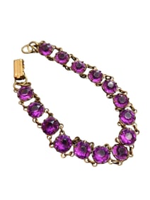 VINTAGE BEZEL SET ACRYLIC BRACELET