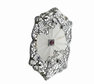 ART DECO CAMPHOR GLASS BROOCH