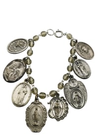 VINTAGE RELIGIOUS CHARM BRACELET