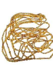 VINTAGE 4 STRANDS OF TINY CRYSTAL BEADS