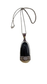 VINTAGE SIGNED SAJEN STERLING AND SEMI-PRECIOUS NECKLACE