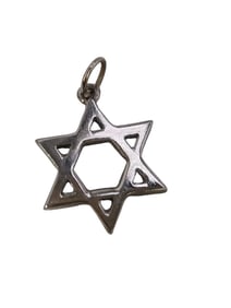 VINTAGE STERLING JEWISH STAR CHARM