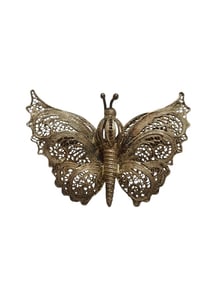 VINTAGE STERLING FILIGREE BUTTERFLY BROOCH