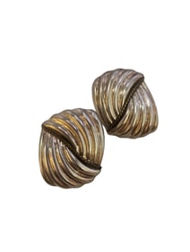 VINTAGE STERLING 925 MEXICO TB-169 PATON PIERCED EARRINGS