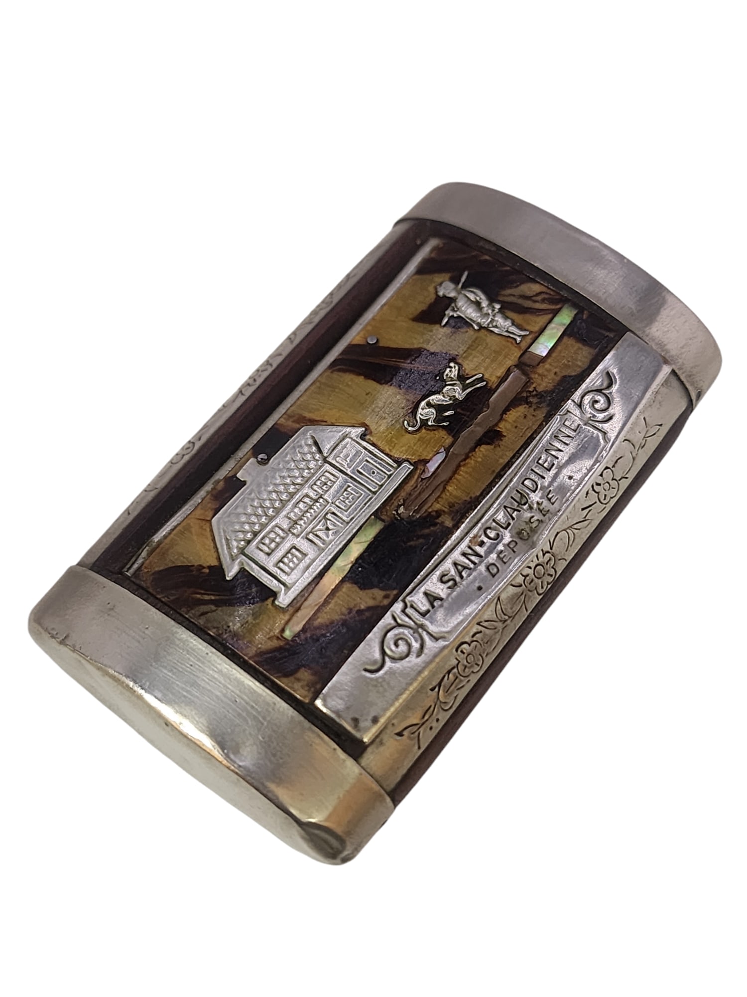 ANTIQUE FRENCH LA SAN-CLAUDIENNE SNUFF BOX (1 of 6)