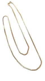 VINTAGE 925 STERLING BOX CHAIN NECKLACE