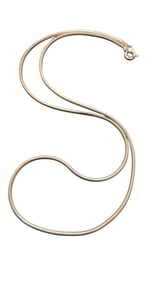 VINTAGE STERLING SNAKE CHAIN NECKLACE