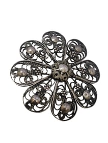 VINTAGE STERLING 925 FILIGREE BROOCH