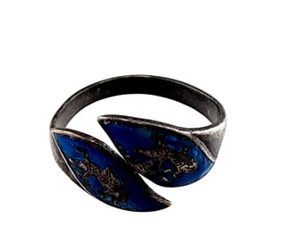 VINTAGE ADJUSTABLE SILVER SIAM STYLE RING