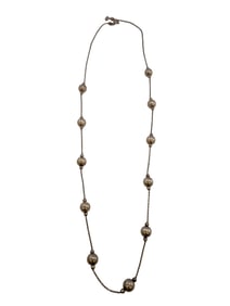 VINTAGE STERLING CHAIN WITH BALLS