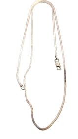 VINTAGE SQUARED 925 SNAKE CHAIN NECKLACE