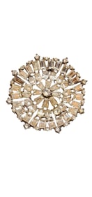 VINTAGE UNSIGNED RHINESTONE BROOCH