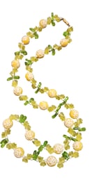 VINTAGE 60S PLASTIC FLOWER FRUIT SALAD NECKLACE
