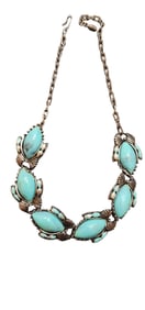 VINTAGE ACRYLIC AND ENAMEL NECKLACE