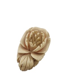 VINTAGE CARVED RESIN OR POSSIBLY BONE DRESS CLIP