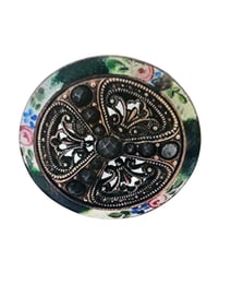 VINTAGE ENAMEL AND FILIGREE UNIQUE RING SIZE 8