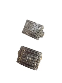 VINTAGE RHINESTONE UNSIGNED CLIP EARRINGS