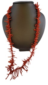 STUNNING NATURAL BRANCH CORAL NECKLACE