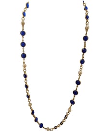 VINTAGE ACRYLIC AND FAUX PEARL NECKLACE