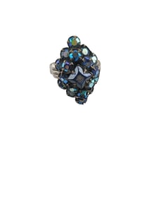 VINTAGE RHINESTONE ADJUSTABLE RING