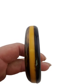 VINTAGE CATLAIN? OR RESIN TRI COLOR UNIQUE SHAPED BANGLE