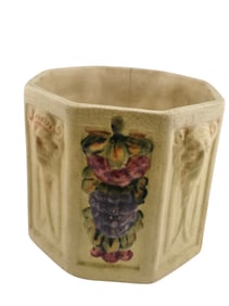 VINTAGE SIGNED WELLER ROMA CLAY PLANTER