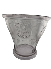ANTIQUE VIRGINIA DARE WINE GLASS ADVERTISING ICE BUCKET GARRETT & CO
