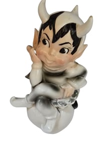 VINTAGE RARE 60S PORCELAIN DEVIL BANK