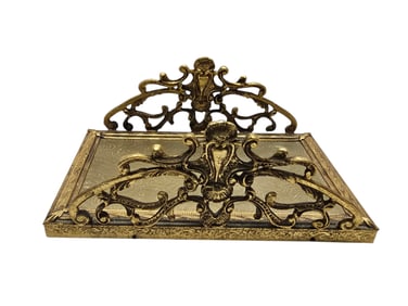 VINTAGE DECORATIVE METAL NAPKIN HOLDER