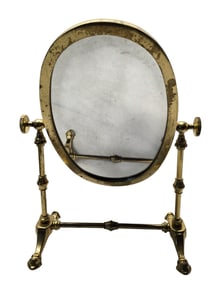 ANTIQUE BRASS MIRROR STAND