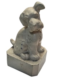 VINTAGE SCOTTIE/WESTIE ART DECO DOG METAL BOOKEND SINGLE