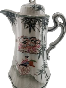 ANTIQUE MADE IN JAPAN PORCELAIN HT CHOCLATE POT