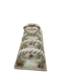 ANTIQUE VICTORIA AUSTRIA PORCELAIN TOAST RACK