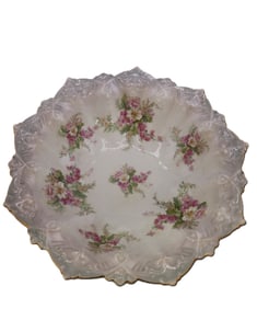 VINTAGE MZ AUSTRIA FANCY PORCELAIN BOWL