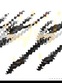 PAIR OF HOLLYWOOD REGENCY BLACKAMOOR WALL SCONCES: PAIR OF HOLLYWOOD REGENCY BLACKAMOOR WALL SCONCES. 28" x 18" x 10". GOOD CONDITION, NO MARK PLASTER AND CHALKWARE. THERE ARE VERY HEAVY! THERE IS ONE SLIGHT CRACK STARTING AT ONE ARM. LOOK AT PICS. WE