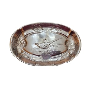 EARLY 1900S KAYSERZINN VERIFIED PEWTER TURKEY TRAY RARE