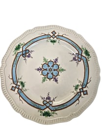 ANTIQUE DECORATIVE 10" PORCELAIN PLATE