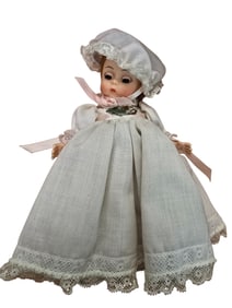 VINTAGE BOXED MADAME ALEXANDER LITTLE NANNY PETTICOAT DOLL #428