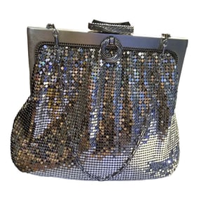 VINTAGE WHITING & DAVIS MESH BAG GLASS CLOSURE #2982