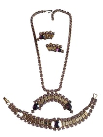 VINTAGE RHINESTONE PARURE SET