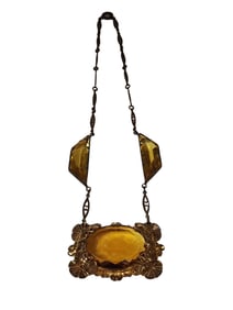 VINTAGE CZECH GLASS AMAZING NECKLACE
